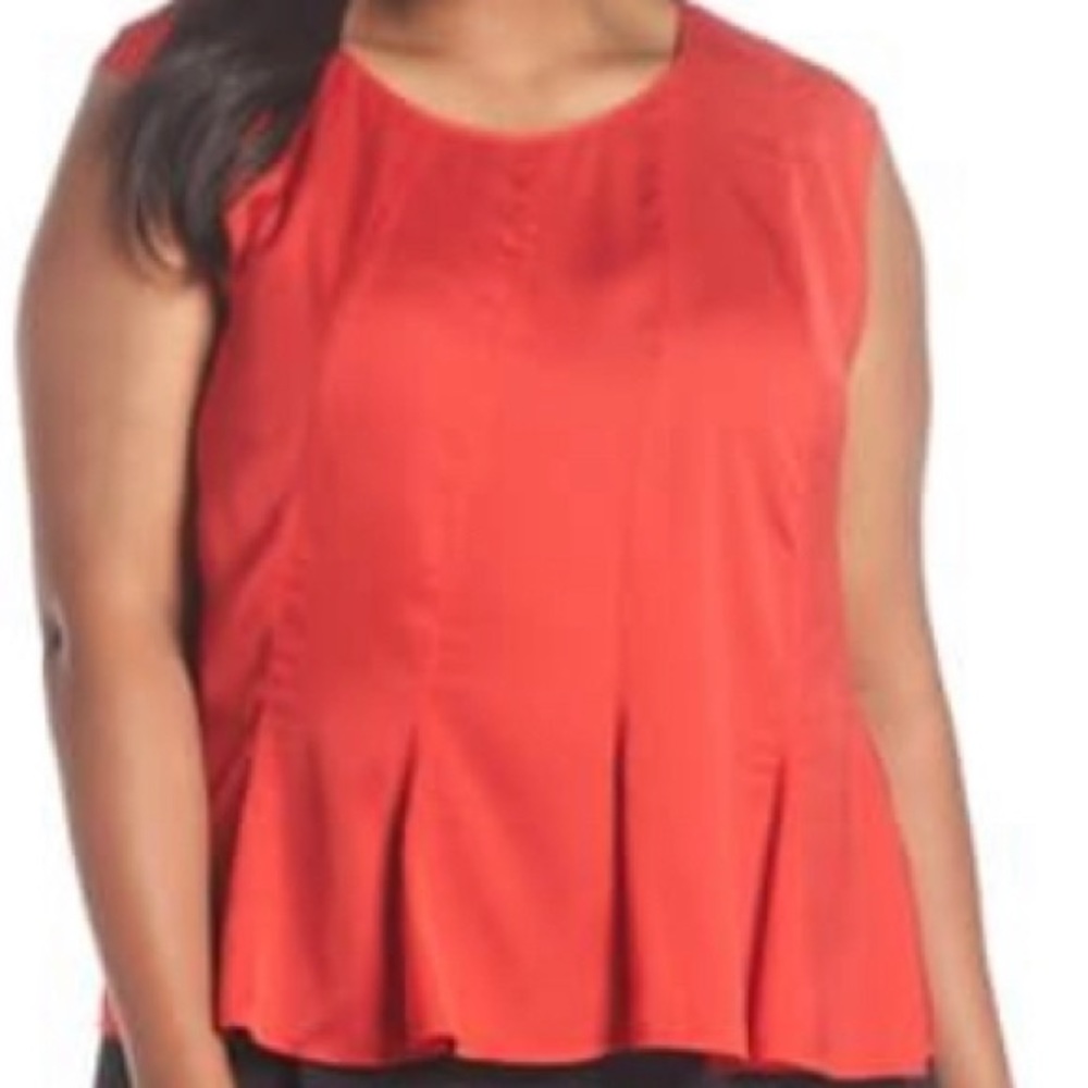 Pleated top.